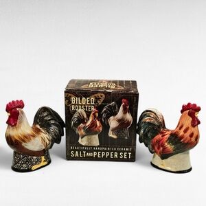 Gilded Rooster 23666 Salt and Pepper Shakers